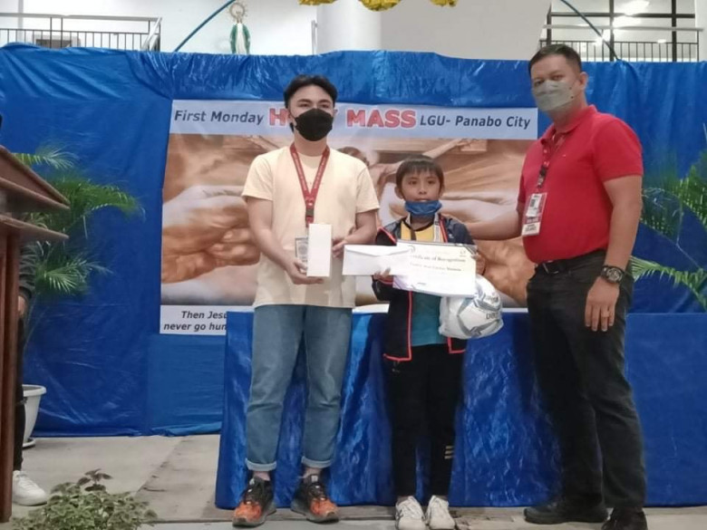 Eaidric Sean Luckas Adlawan of Panabo City. Photo courtesy of DavNor Provincial Sports and Youth Development Office FB page