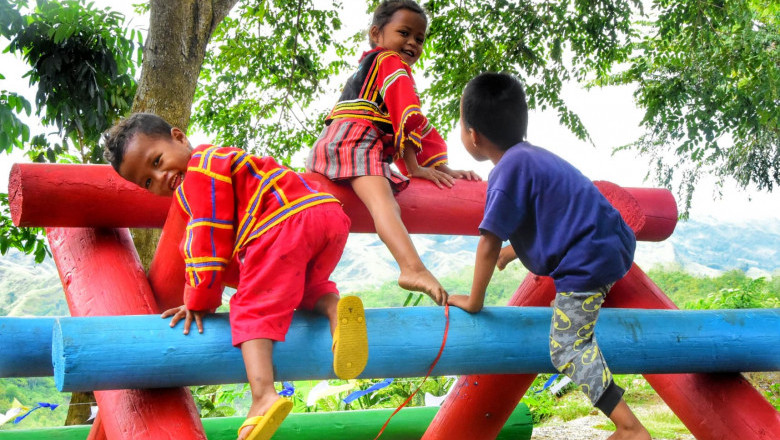 Playground para sa mga batang Ata-Manobo sa Santo Tomas, pormal ng ibinigay ng Davao Light