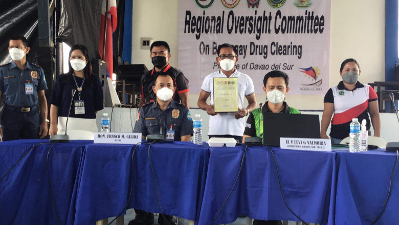 14 barangays sa Davao del Sur, drug-cleared na