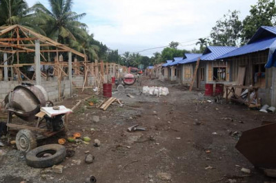 P20 million na halaga ng pabahay para sa mga Ata-Manobo  sa Santo Tomas,  sinimulan ng itayo