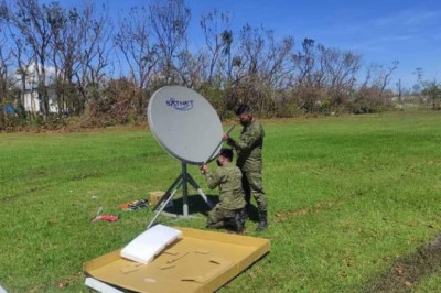 Mga satellite communications, inilagay  ng Philippine Army sa mga lugar na apektado ng bagyong Odette