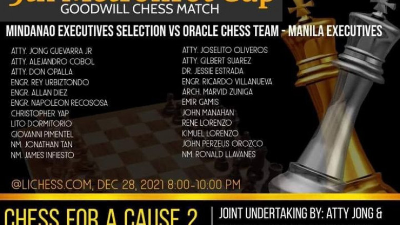 Mindanao chess veterans  to face Manila counterpart in Goodwill Charity Match for Odette Victims
