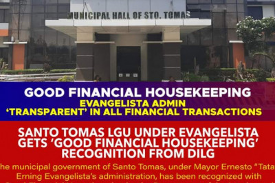 Santo Tomas LGU gets DILG's Good Financial Housekeeping
