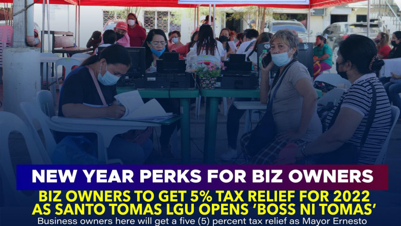 Santo Tomas LGU to give 5% tax relief to businesses