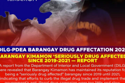 Barangay Kinamon in Santo Tomas remains drug-affected: Evangelista