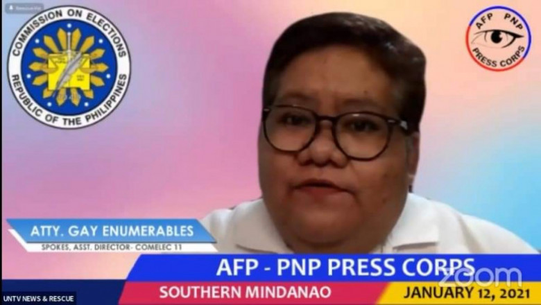 Comelec 11 inabisuhan ang mga kandidato, taga-suporta na kumuha muna ng permit bago magsagawa ng in-person campaign