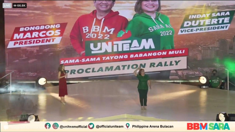 Emotional Sara thanks Pres. Duterte in proclamation rally