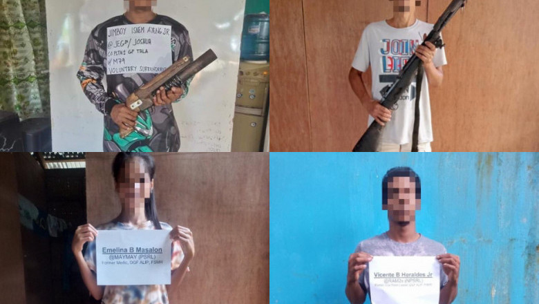 4 NPA rebels surrender in North Cotabato