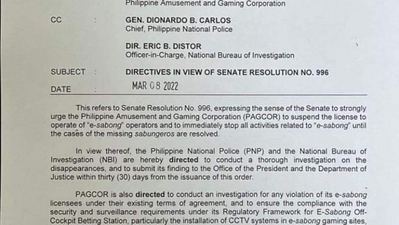 E- Sabong operation, tuloy: Palasyo