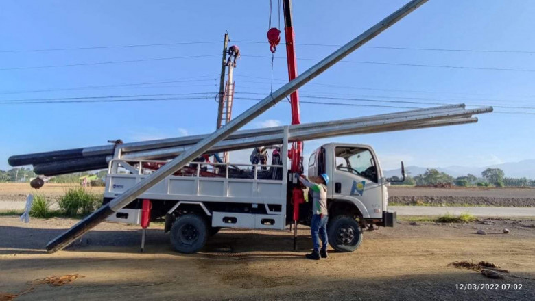 Nordeco replaces old electric posts, installs transformers
