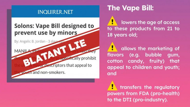 Vape Bill fake, says group