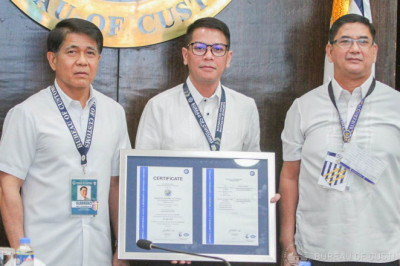 BOC-Davao now ISO certified