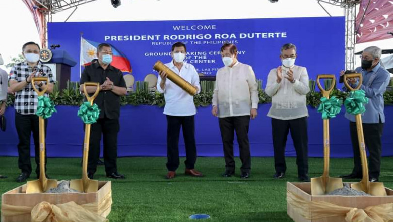 Duterte graces OFW Center groundbreaking in Las Piñas