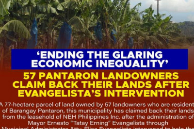 57 landowners in Santo Tomas retrieve their land from NEH Philippine leasehold