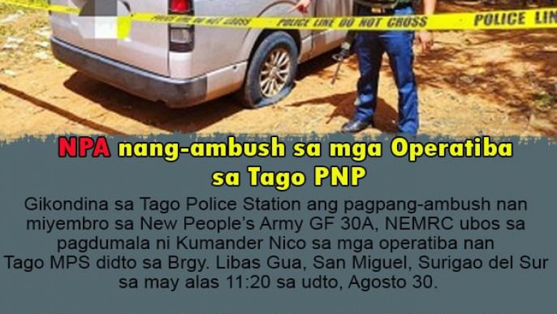Mga pulis sa Surigao del Sur, nakaligtas sa pananambang ng mga NPA