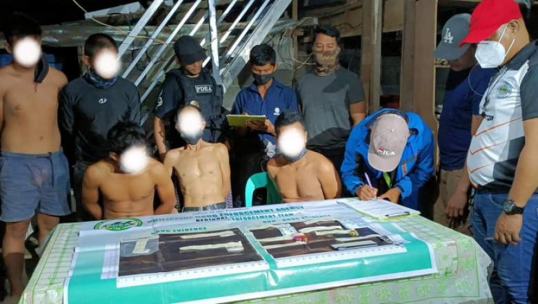 5 arestado sa nabungkag nga drug den sa Talomo Proper