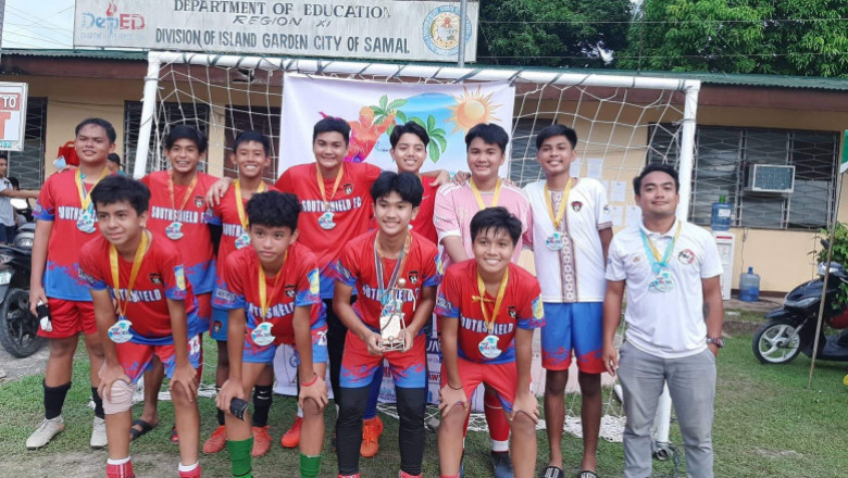 Southshield FC wins 3 trophies in Samal Island football tourney