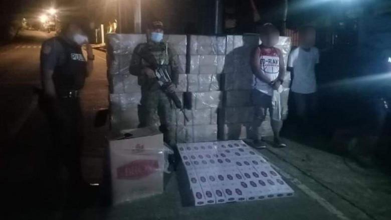 2 men carrying P2.1-M illegal cigarettes nabbed