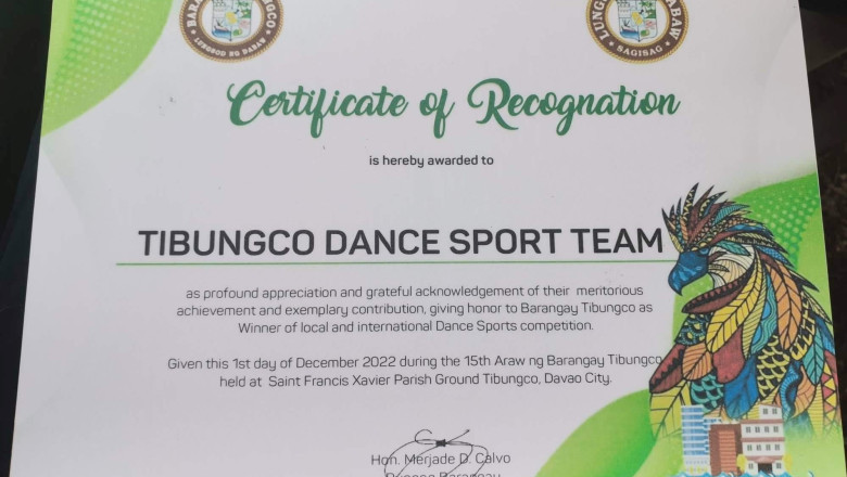 Davao-based Dancesport Team honored  for local and international wins