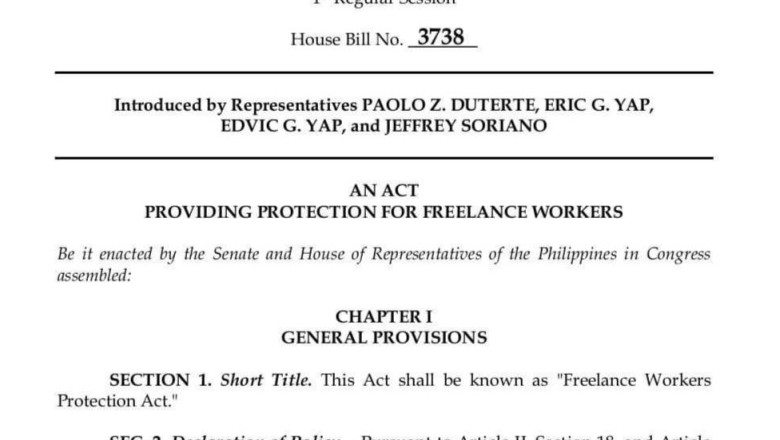 Duterte sees urgency protecting freelance workers in his proposed bill