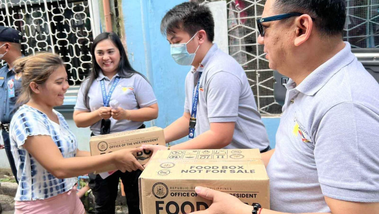 OVP releases third tranche of food boxes for Davao fire victims