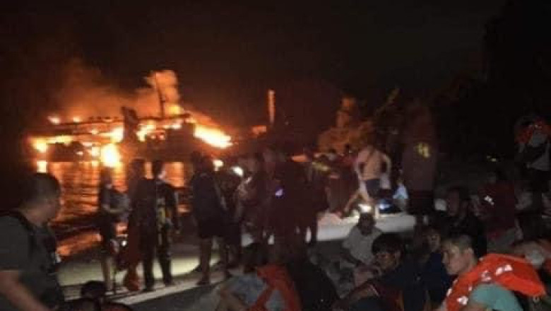 10 patay, gatusan missing sa sunog sa depasaheruang barko sa Basilan