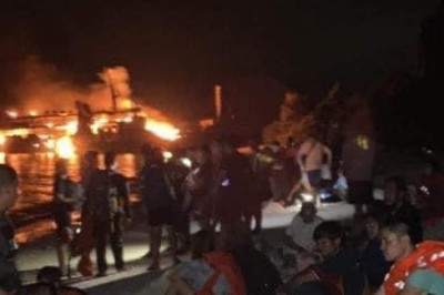 10 patay, gatusan missing sa sunog sa depasaheruang barko sa Basilan