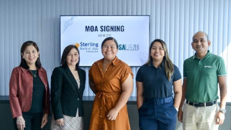 Sterling Bank of Asia Inks Partnership with Damosa Land Inc.