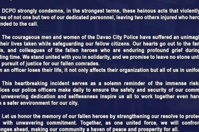 DCPO condemns killing of 2 cops