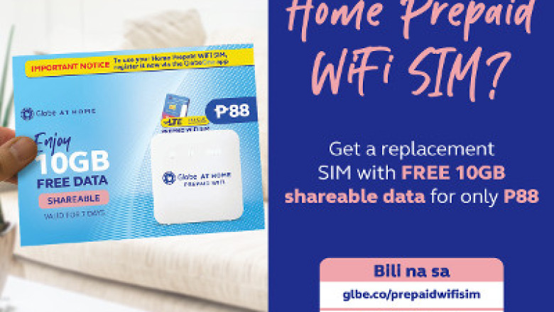 Enjoy shareable connectivity using Globe At Home Prepaid WiFi with P88 WiFi SIM offer