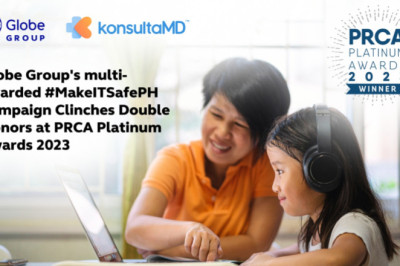Globe Group's multi-awarded #MakeITSafePH campaign clinches double honors at PRCA Platinum Awards 2023