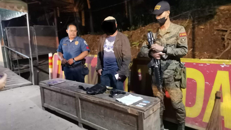 Shabu, gun seized in Davao City checkpoints