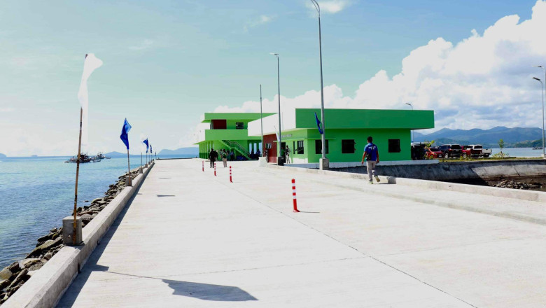 Fishport complex sa Mati City, abri na