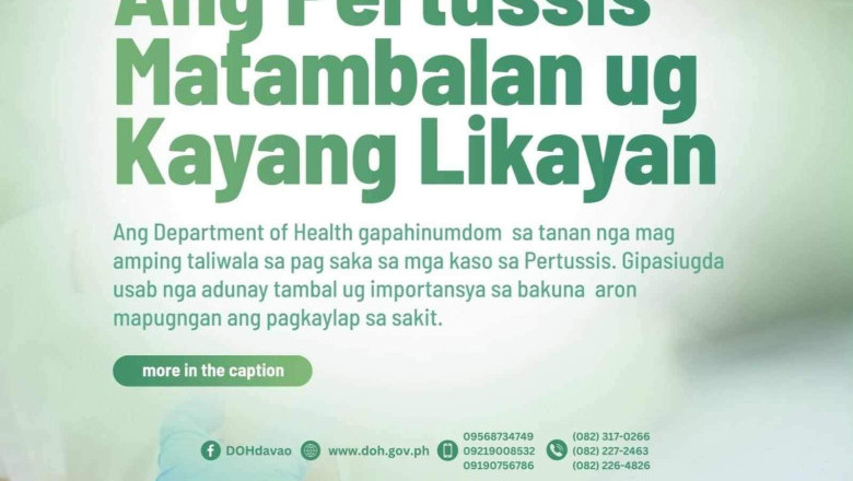 Davao City, nakatala ug 2 kaso sa pertussis