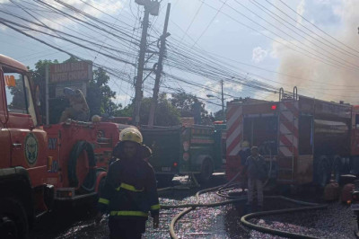 60-anyos patay atol sa sunog sa Brgy. 19-B