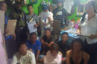 7 arestado sa nabungkag nga drug den sa Davao City