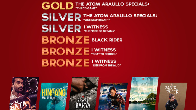 Taking home 1 Gold, 2 Silvers, 4 Bronze medals:  GMA Network sweeps PH wins at NYF TV and Film Awards