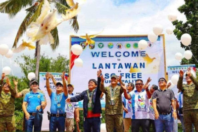 Lantawan  sa Basilan, gideklarang Abu Sayaff free na