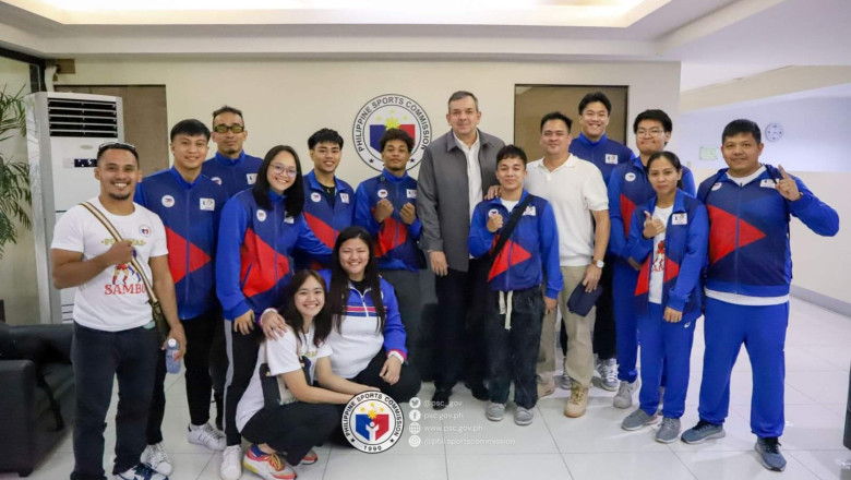 PSC celebrates Pilipinas Sambo's triumph at 2024 Bandung SAMBO Open