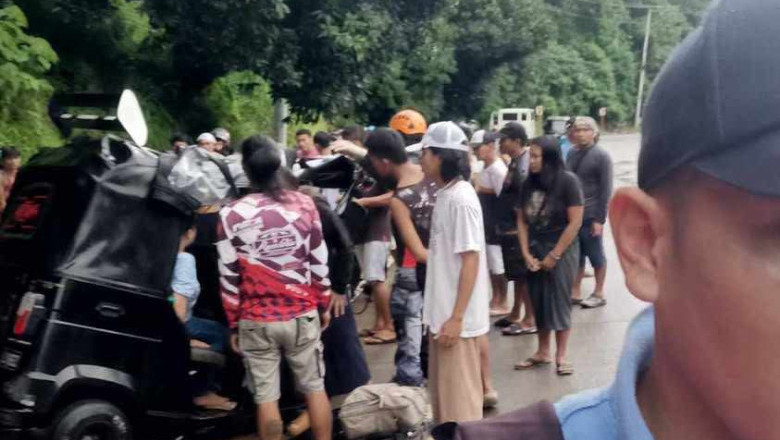 DRAYBER SA OMBAK, PATAY, 7 PASAHERO ANGOL SA DISGRASYA SA MARILOG
