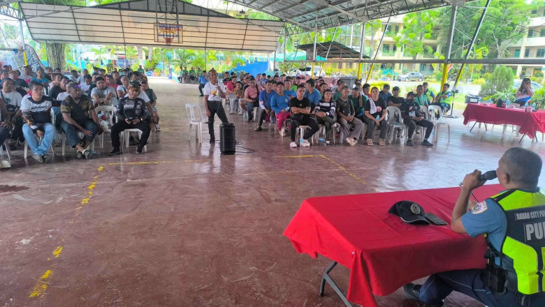 Talomo PNP engages TODA members through peace and security dialogue for May 12 elections