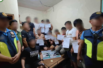 6 men nabbed inside drug den in Digos City