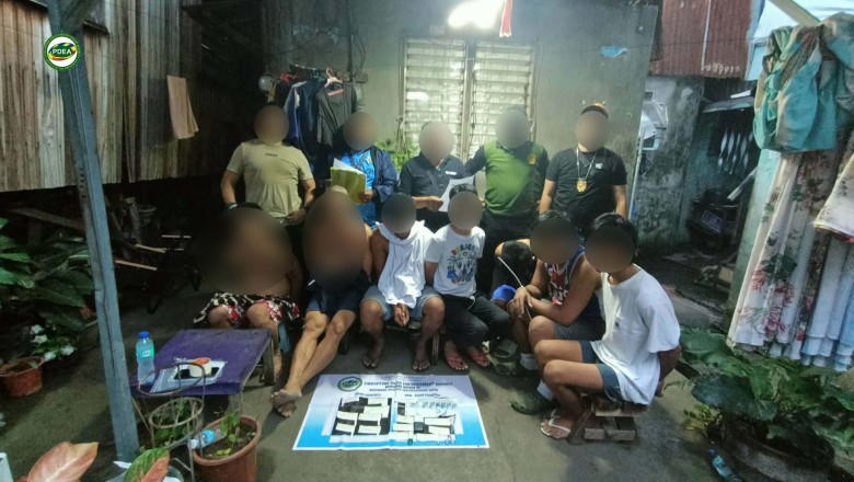 Drug den destroyed in Davao City; 7 men nabbed