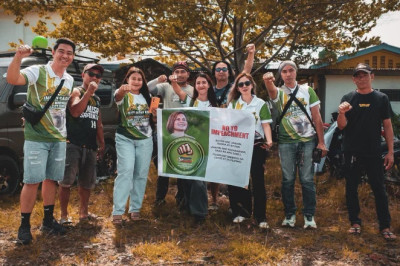 Duterte Supporters Hold Anti-Impeachment Motorcade in Mati City