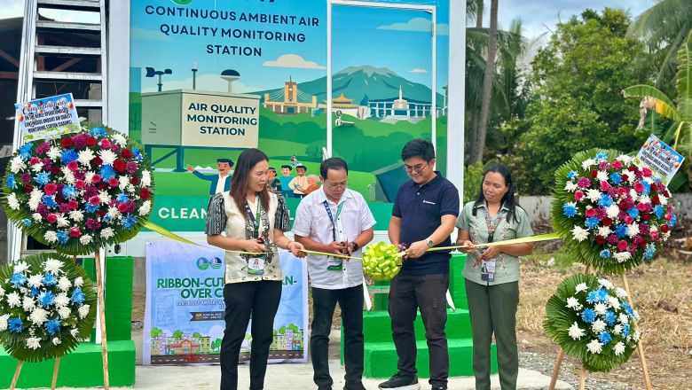 AboitizPower, DENR-EMB  turn over air quality monitoring station in Digos City