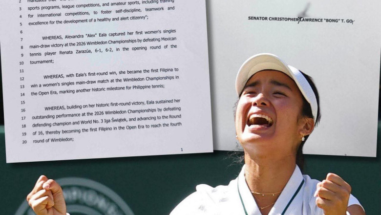 Bong Go files resolutions commending Alex Eala’s historic Wimbledon run, EJ Obiena’s back-to-back golds, and Carlos Yulo’s Asian gymnastics triumph