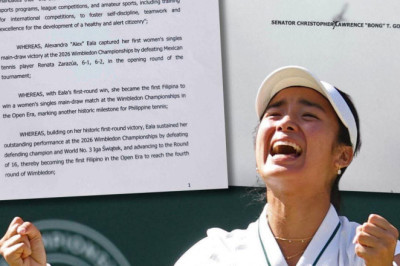 Bong Go files resolutions commending Alex Eala’s historic Wimbledon run, EJ Obiena’s back-to-back golds, and Carlos Yulo’s Asian gymnastics triumph